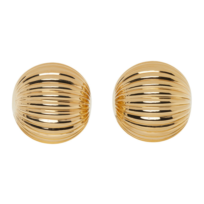 Lanvin Gold Arpege Clip-On Earrings