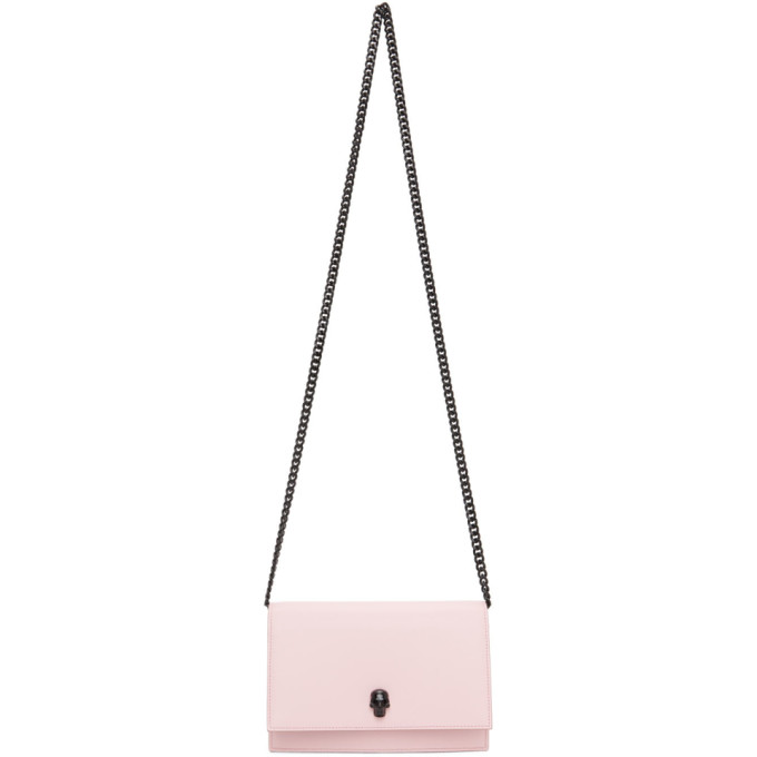 Alexander McQueen Pink Small Skull Bag