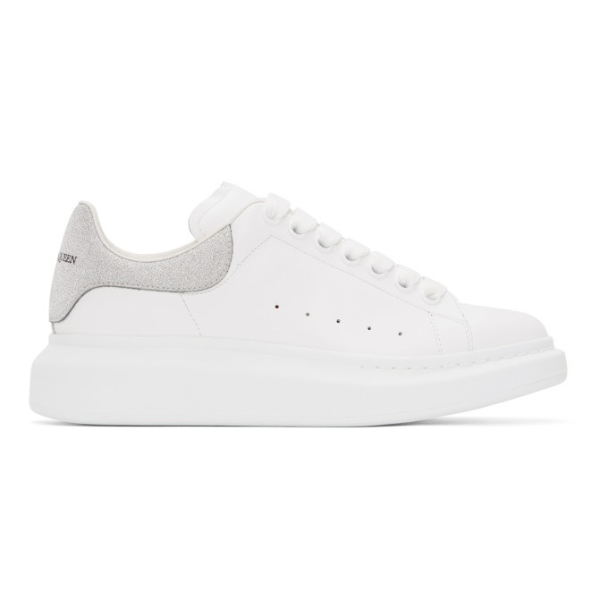 alexander mcqueen white silver