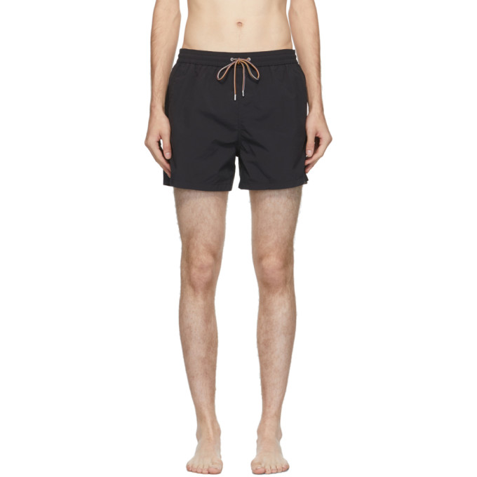 Paul Smith Black Plain Swim Shorts