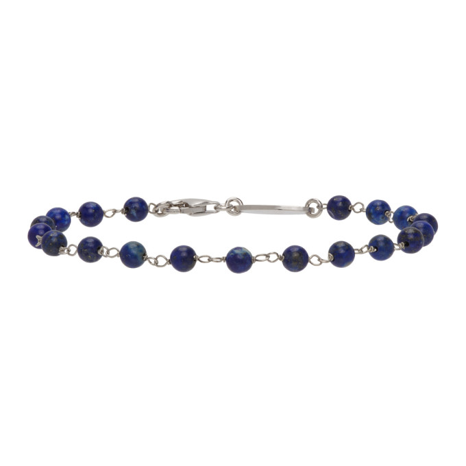 Giorgio Armani Blue and Silver Bead Bracelet