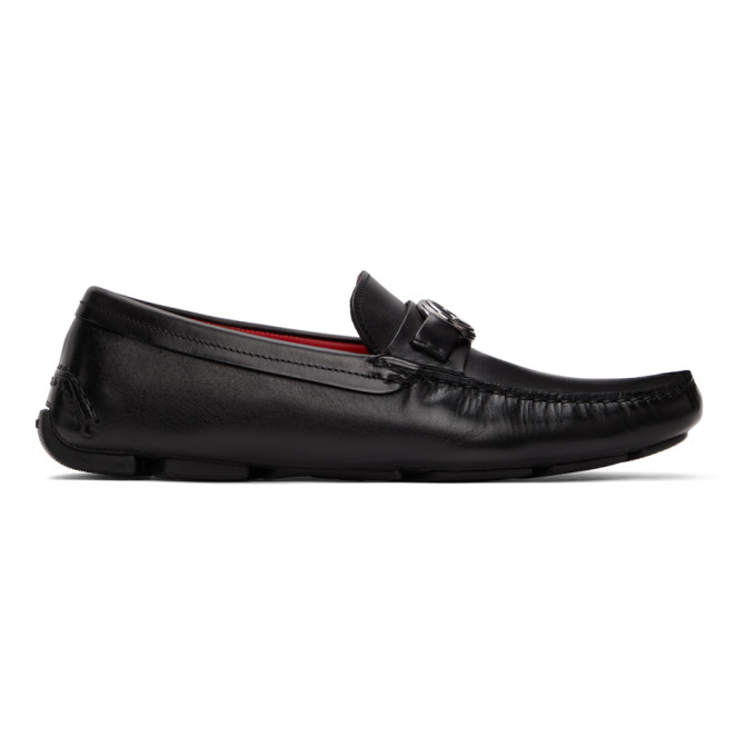 Giorgio Armani Black Driving Loafers