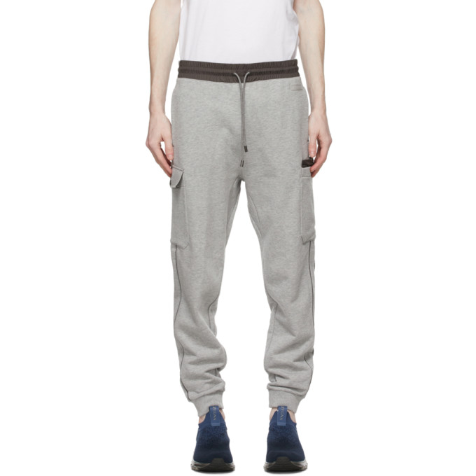 Z Zegna Grey Cotton Cargo Pants