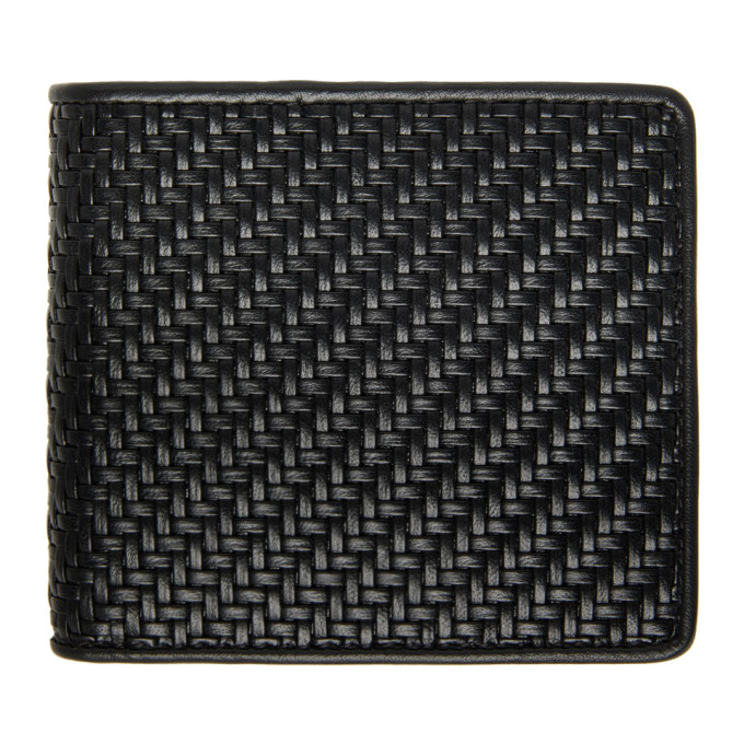 Ermenegildo Zegna Black Pelletessuta Bifold Wallet