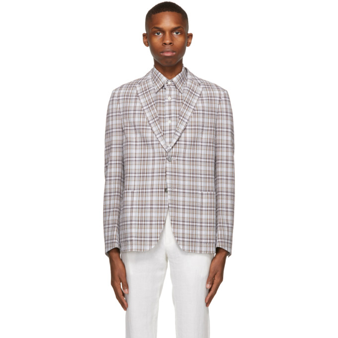 Ermenegildo Zegna Multicolor Pure Cotton Blazer