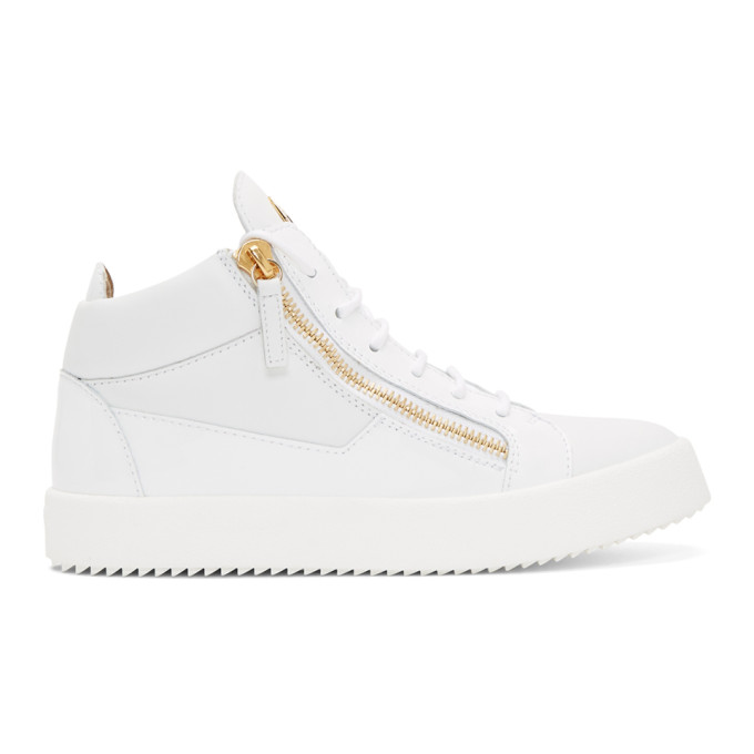 Giuseppe Zanotti White Kriss High-Top Sneakers