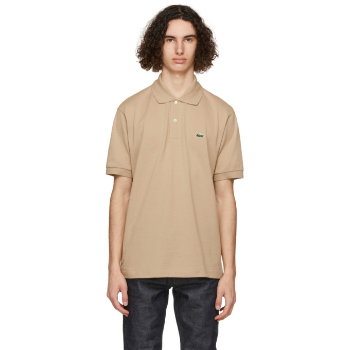 Click to view more detailed imagery on our partner's website Lacoste Men's Marl Fabric L.12.12 Polo In 02s Beige