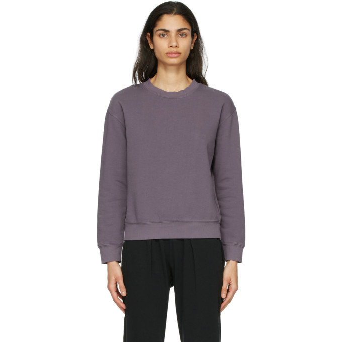 Raquel Allegra Purple Fleece Vintage Classic Sweatshirt