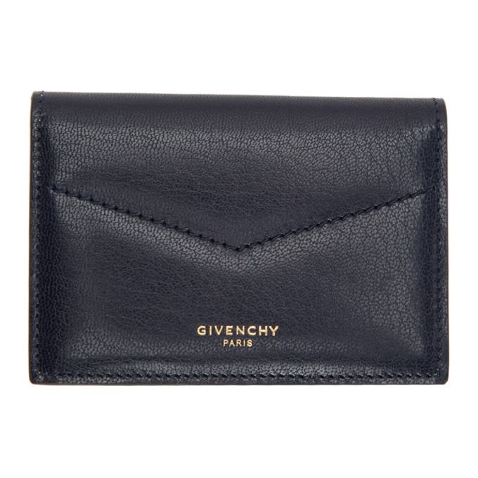 Givenchy Navy Edge Business Card Holder