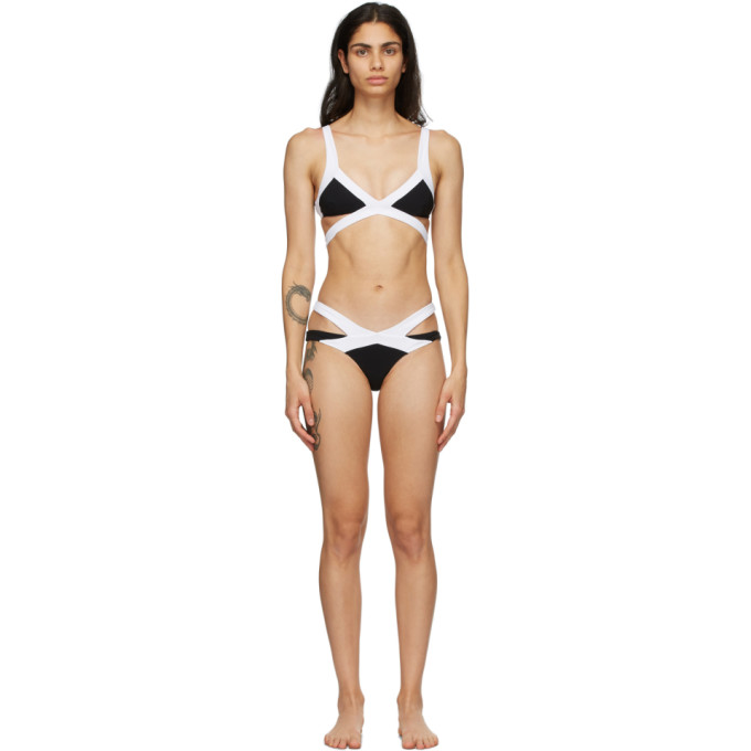 Agent Provocateur Black and White Mazzy Bikini