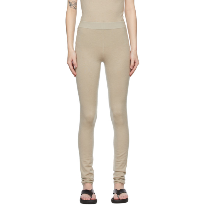 Frenckenberger Beige Cashmere Leggings