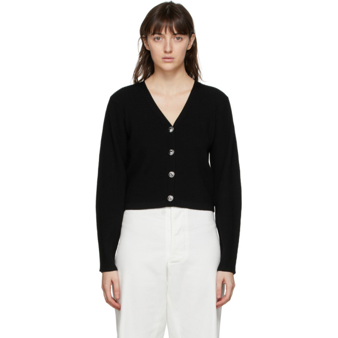 3.1 Phillip Lim Black Shank Button Cardigan