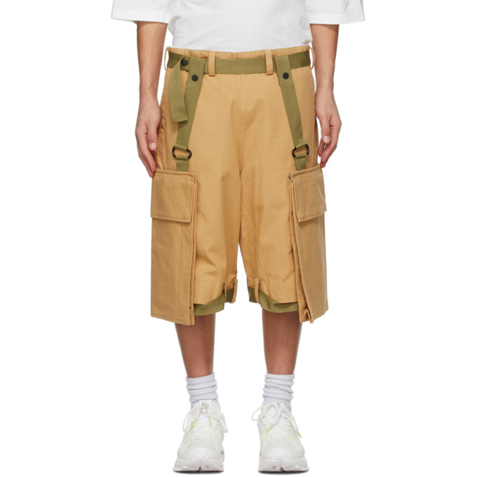 A.A. Spectrum Beige Workwear Shorts