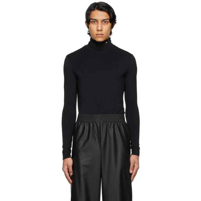 Raf Simons Black Embroidered R Turtleneck