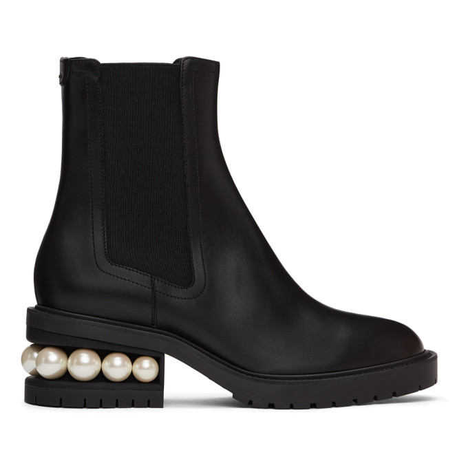 NICHOLAS KIRKWOOD BLACK CASATI CHELSEA BOOTS