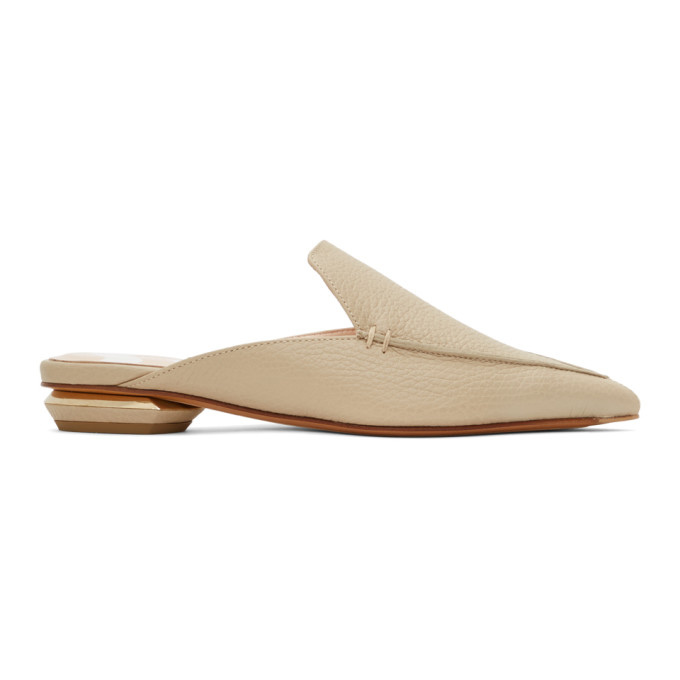 Nicholas Kirkwood Beige Beya Mules