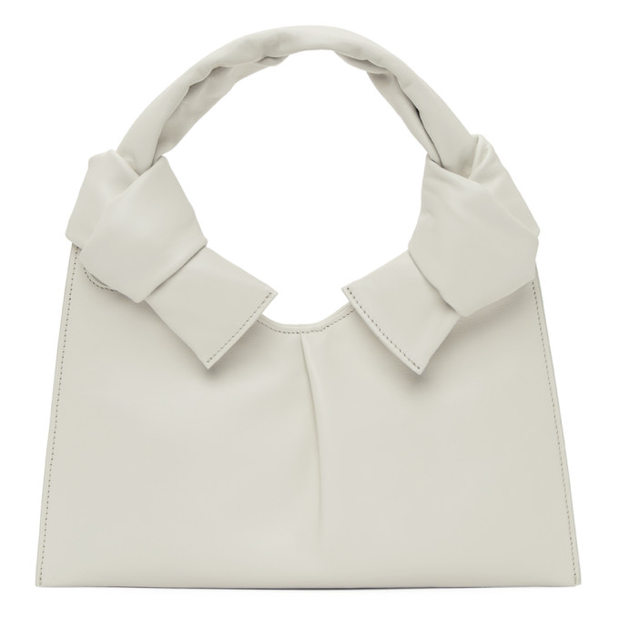 Little Liffner Off-White Knot Evening Bag