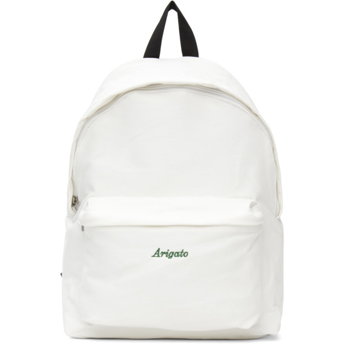 Axel Arigato White Script Logo Backpack