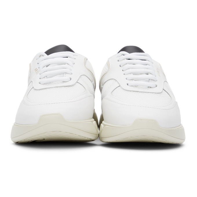 AXEL ARIGATO WHITE & ORANGE GENESIS TRIPLE SNEAKERS