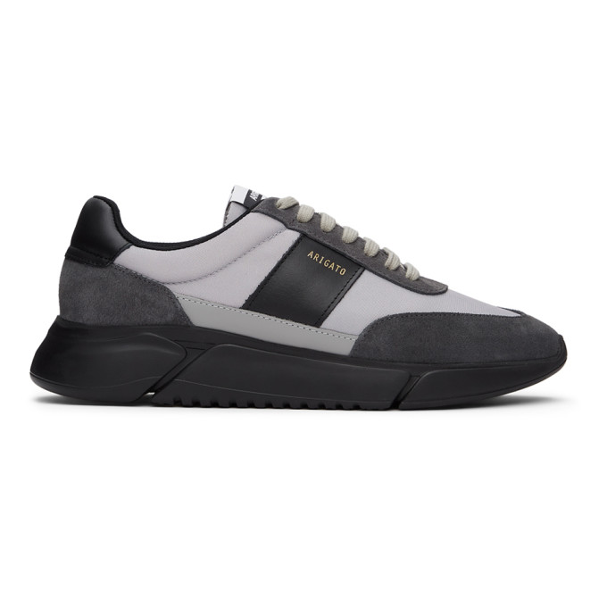 AXEL ARIGATO GREY & BLACK GENESIS VINTAGE SNEAKERS