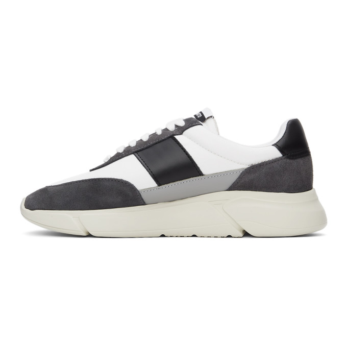 Axel Arigato White & Grey Genesis Vintage Sneakers In Dgry/wht/bk | ModeSens