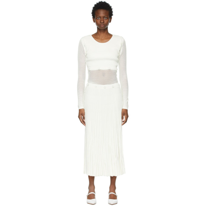 Christopher Esber White Deconstruct Dress In Natural