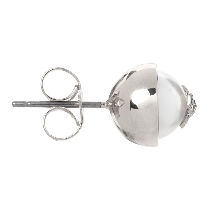 VIVIENNE WESTWOOD VIVIENNE WESTWOOD SILVER AND PEARL OLGA EARRINGS