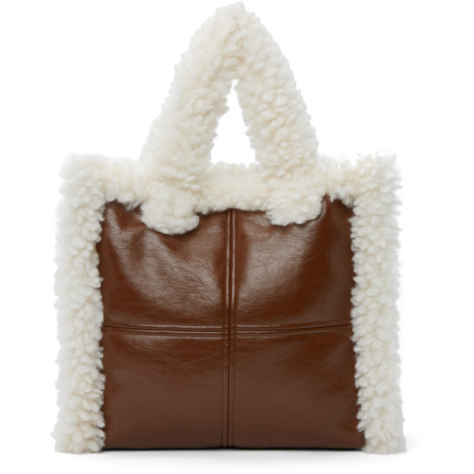 Stand Studio Brown Faux-Leather Lolita Tote