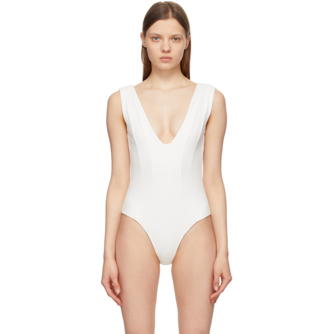 Gauge81 White Vichy Bodysuit