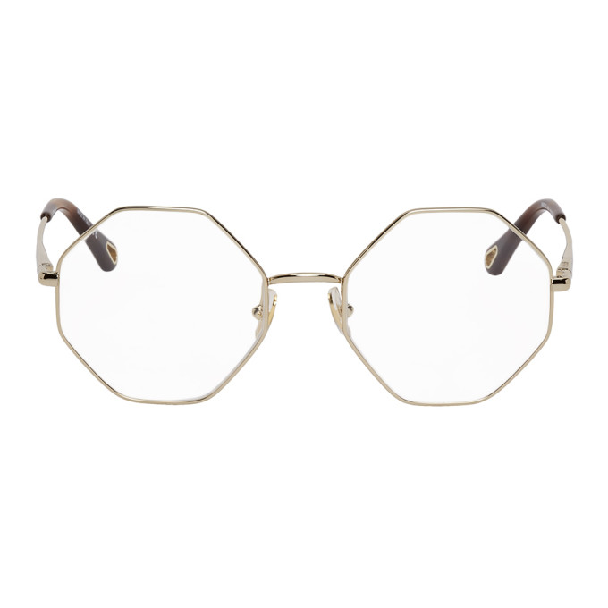 Chloe Gold Joni Octagonal Glasses