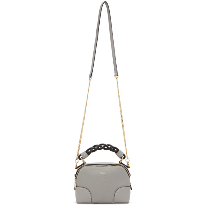 Chloe Grey Mini Daria Chain Bag