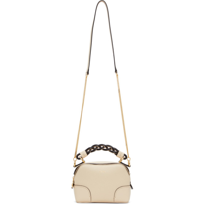 Chloe Beige Mini Daria Chain Bag