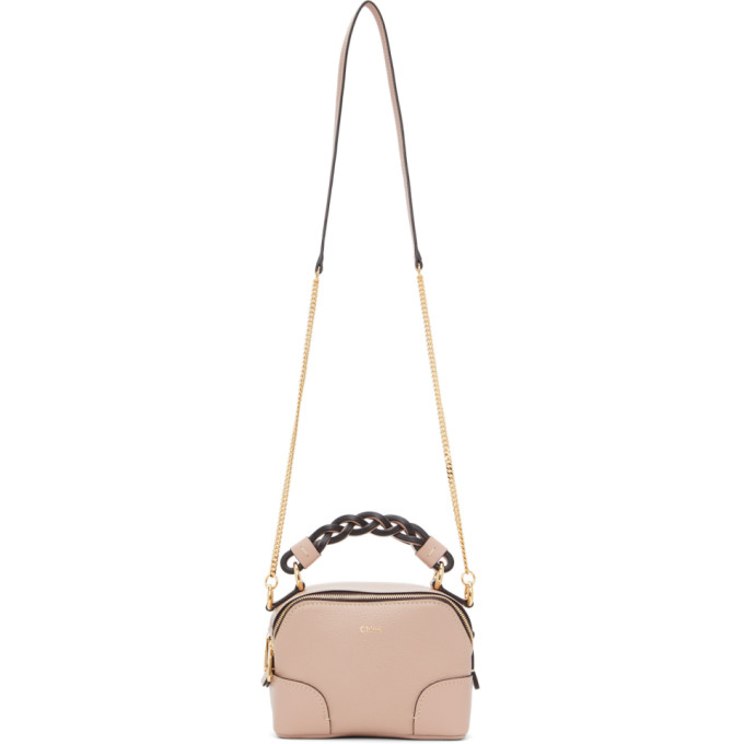 Chloe Pink Mini Daria Chain Bag