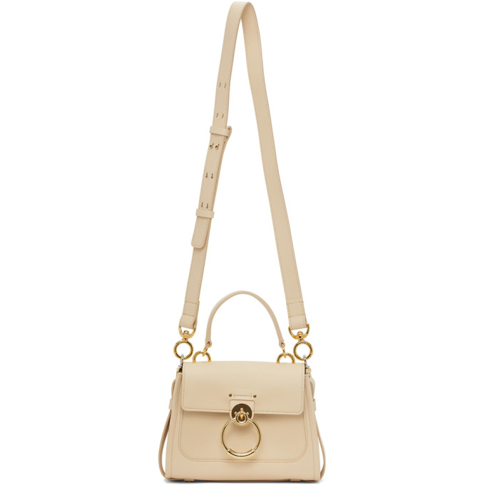 Chloé Beige Mini Tess Day Bag In 24q Sweet Beige | ModeSens