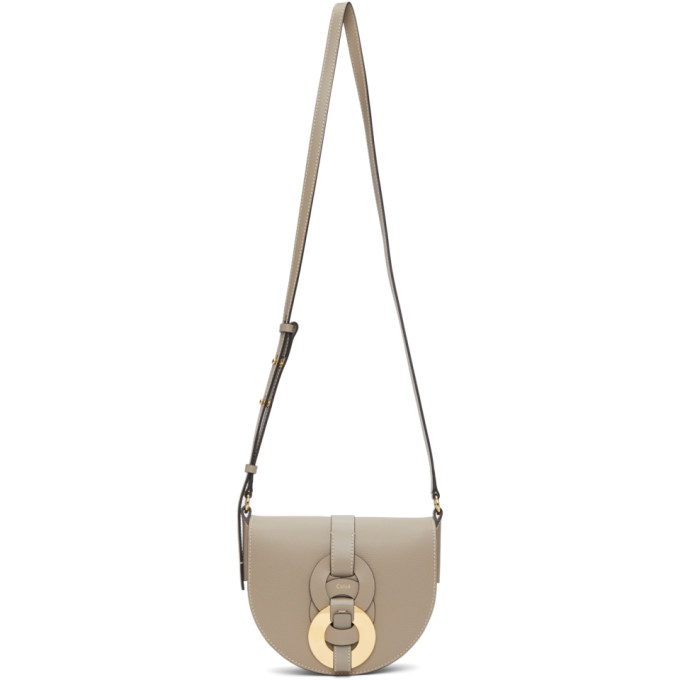 Chloe Grey Small Darryl Saddle Bag