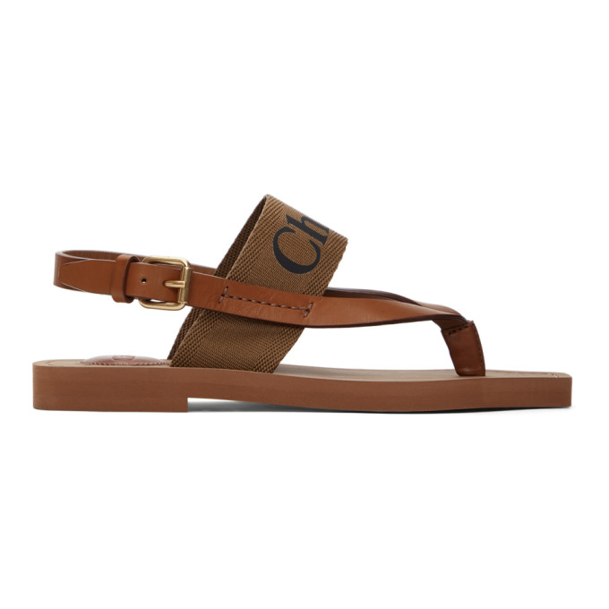 chloé woody flat sandals