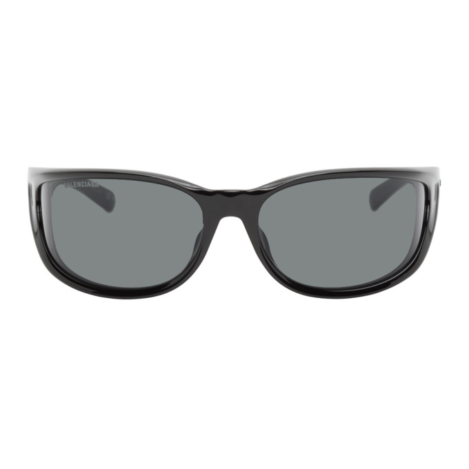 Balenciaga Black INTNL Fast Sunglasses