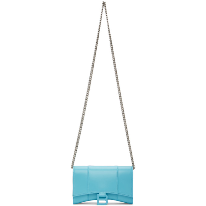 Balenciaga Blue Hourglass Wallet Bag