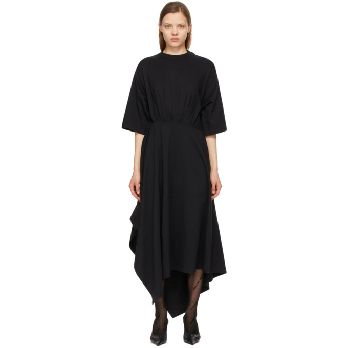 Balenciaga Black Body-Wrap Dress