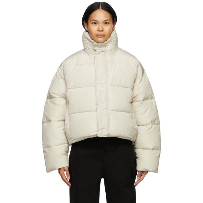 Women's Bb Monogram Puffer in Beige