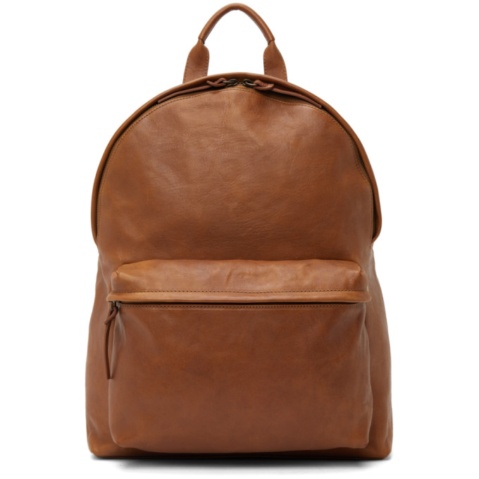 Officine Creative Tan Leather OC Backpack