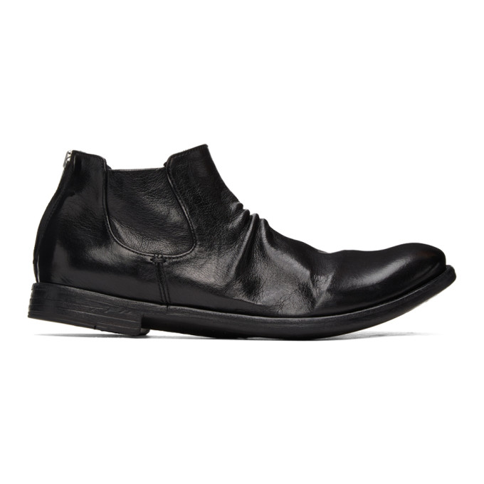 Officine Creative Black Arc 511 Chelsea Boots