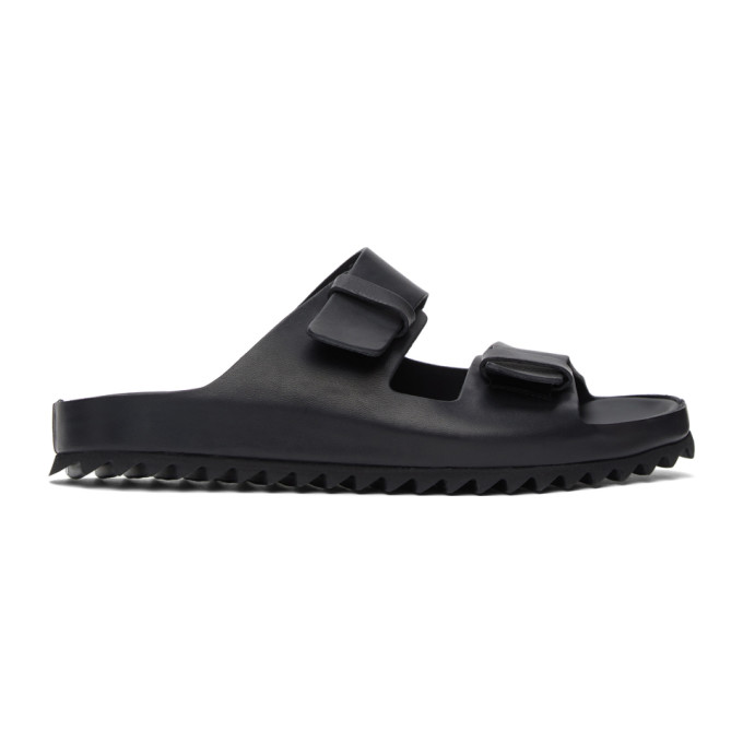 Click to view more detailed imagery on our partner's website Officine Creative Black Leather Sandals In 100 Nero