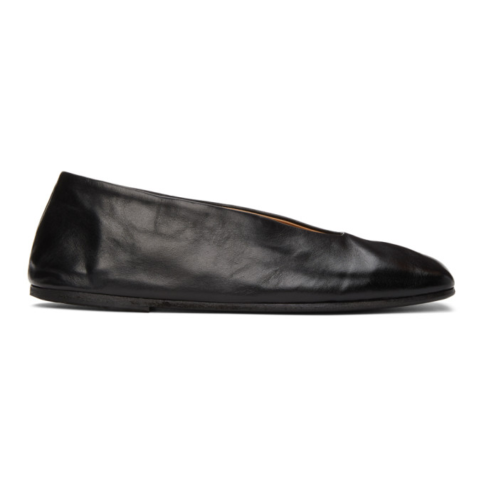 Marsell Black Spatolona Ballerina Flats