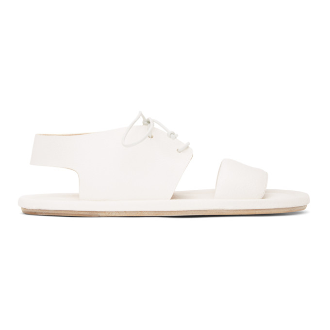 Marsèll Leathers MARSELL WHITE CORNICE SANDALS