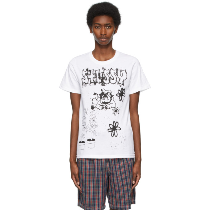 Stussy White Bad Dream T-shirt