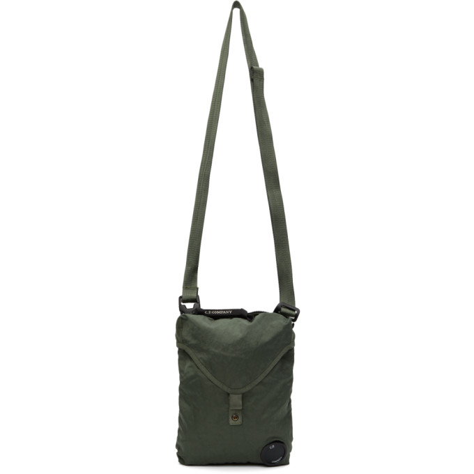 C.P. Company Khaki Nylon B Garment-Dyed Crossbody Bag