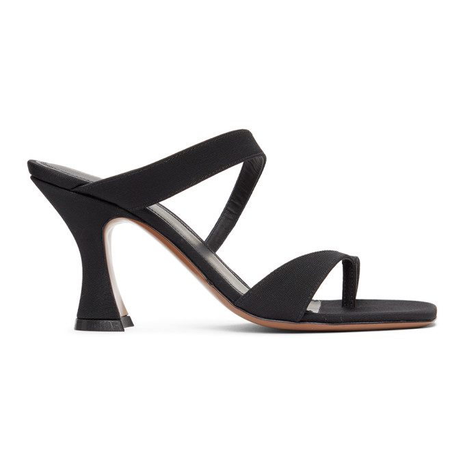 NEOUS Black Sika 80 Heeled Sandals