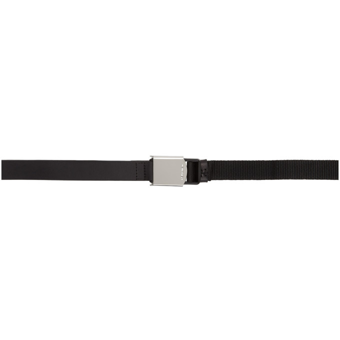 Neil Barrett Black Hybrid Buckle Belt