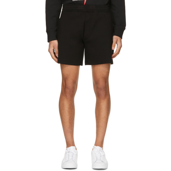 Neil Barrett Black Slim Sweat Shorts